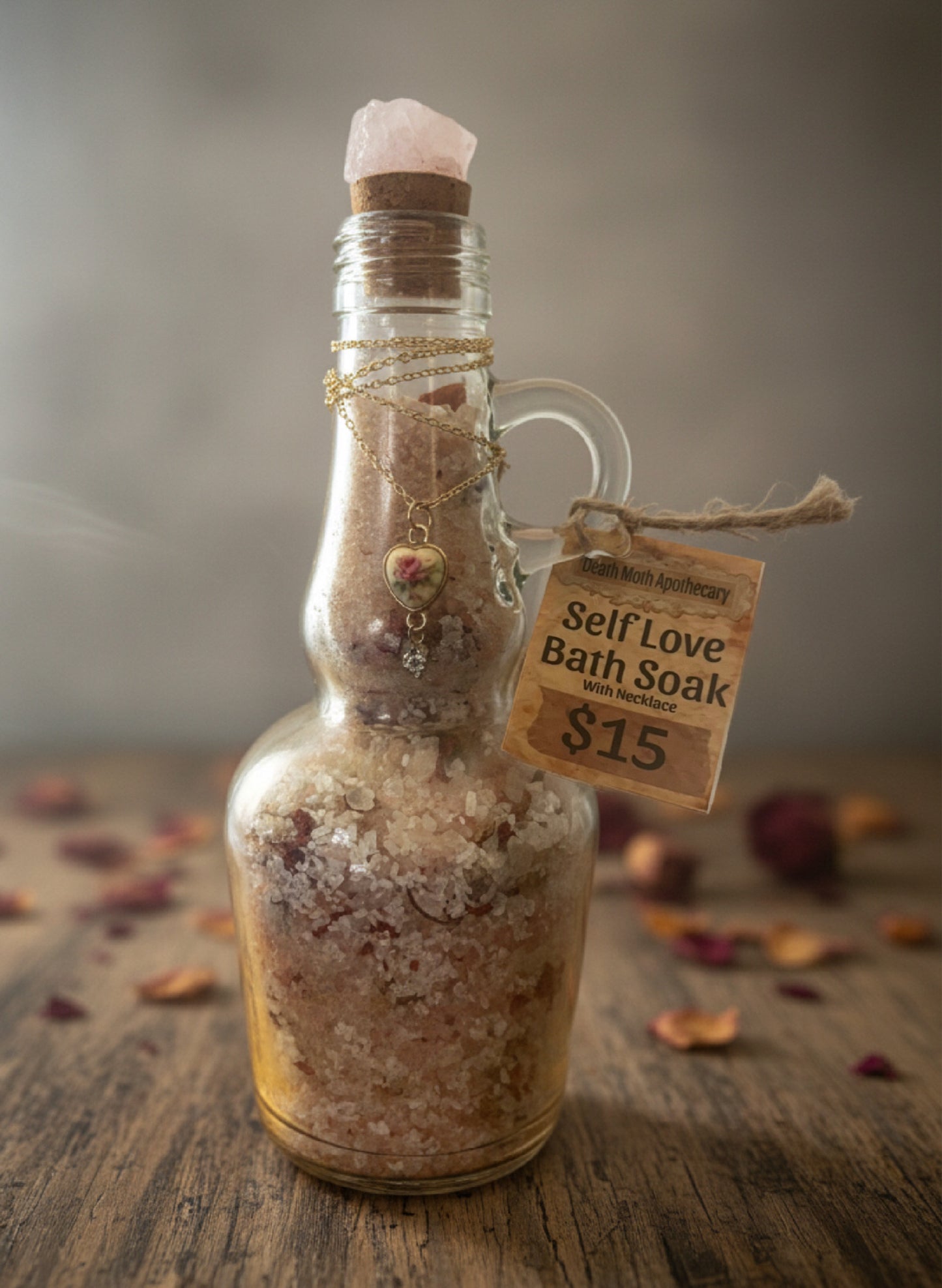 Self-Love Ritual Bath Soak With Necklace
