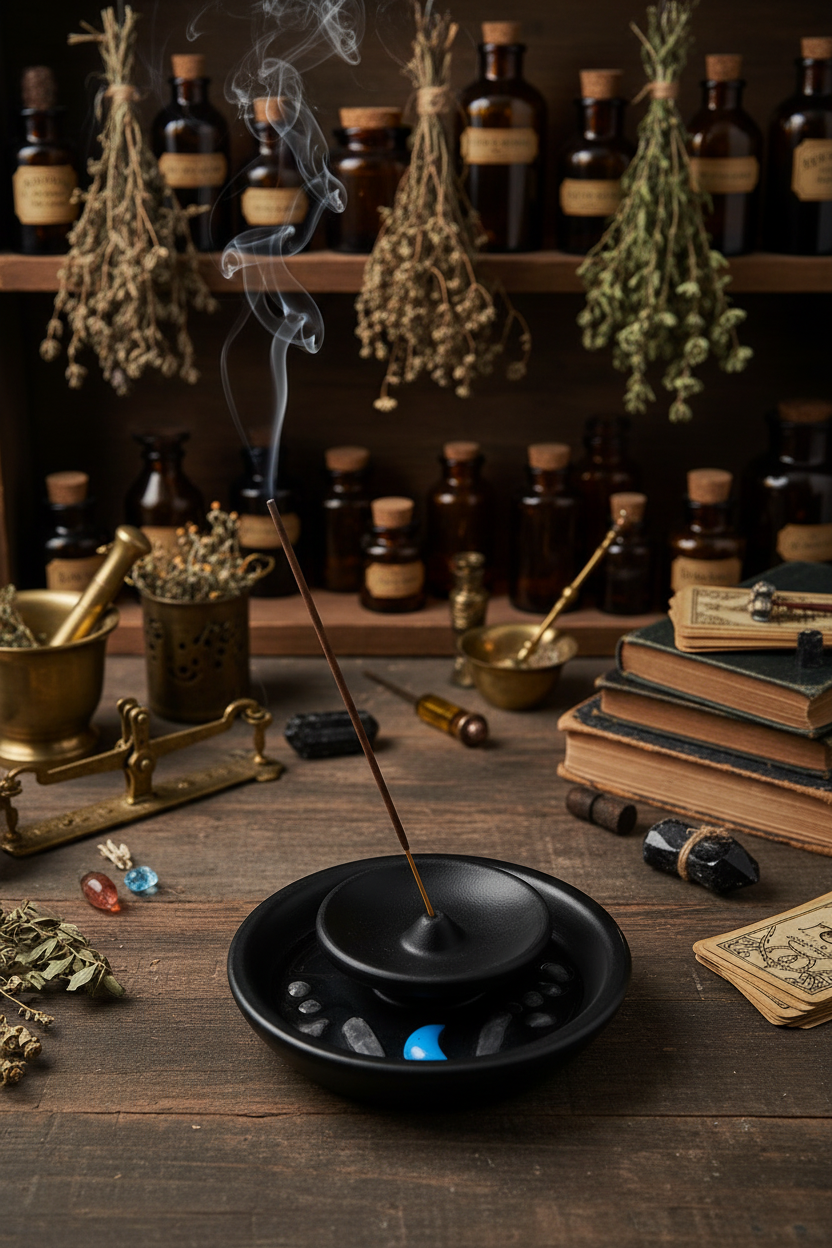 Hecate’s Moon Incense Holder