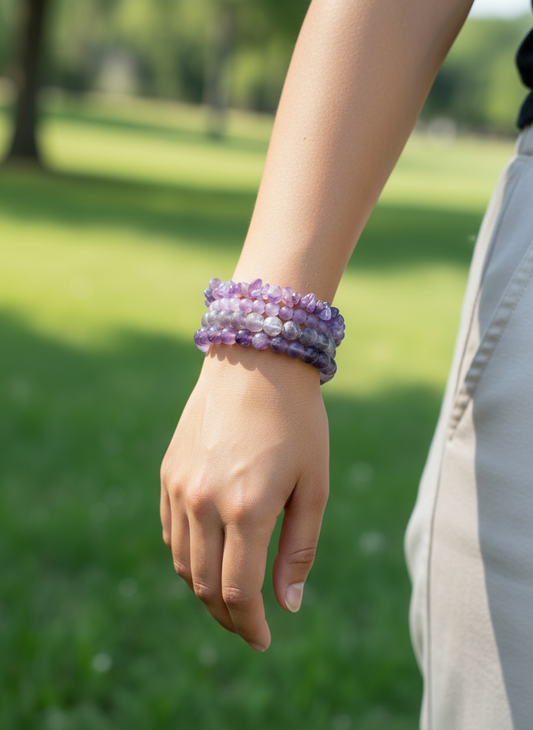 Amethyst Crystal Bracelet