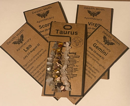 Zodiac Crystal Bracelet Set • 3 Piece Astrology Bracelet