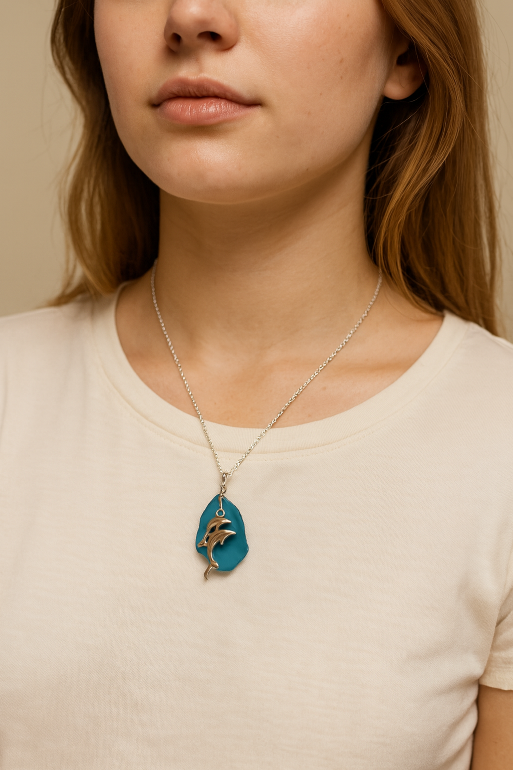 Customized Sea Glass Necklace - Wire Wrapped