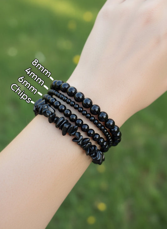 Black Obsidian Crystal Bracelet