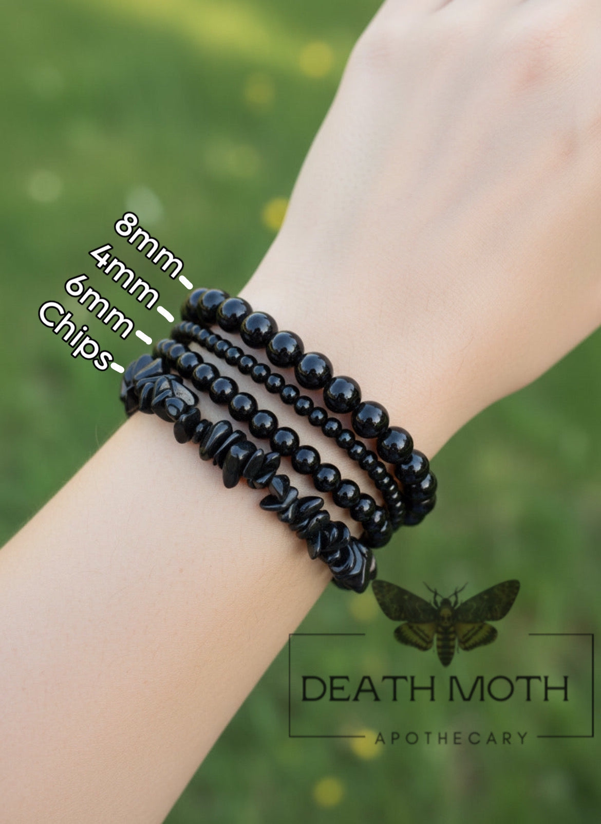 Black Obsidian Crystal Bracelet