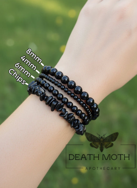 Black Obsidian Crystal Bracelet
