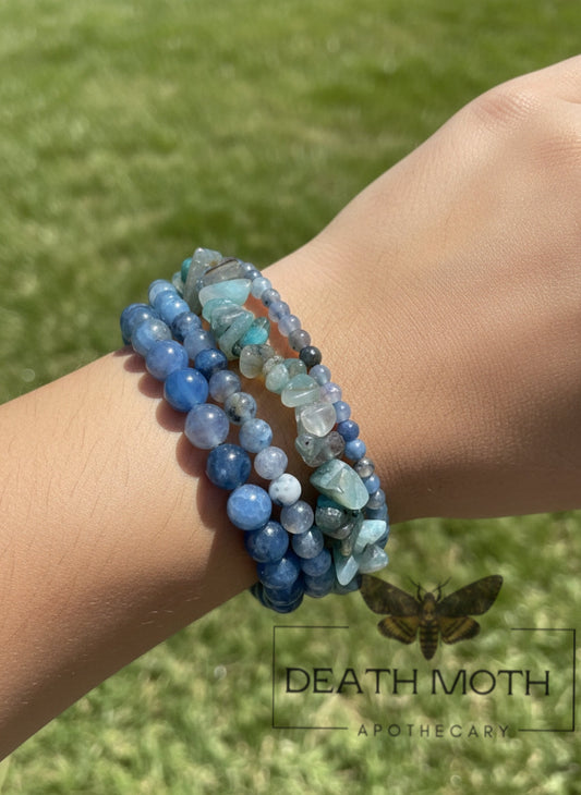 Blue Agate Crystal Bracelet