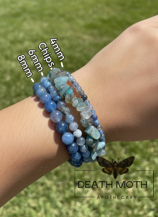Blue Agate Crystal Bracelet