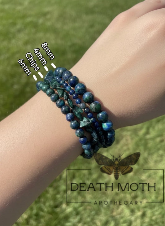 Chrysocolla Crystal Bracelet