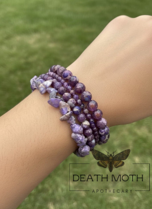 Purple Imperial Jasper Crystal Bracelet