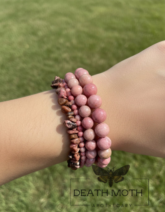 Rhodonite Crystal Bracelet