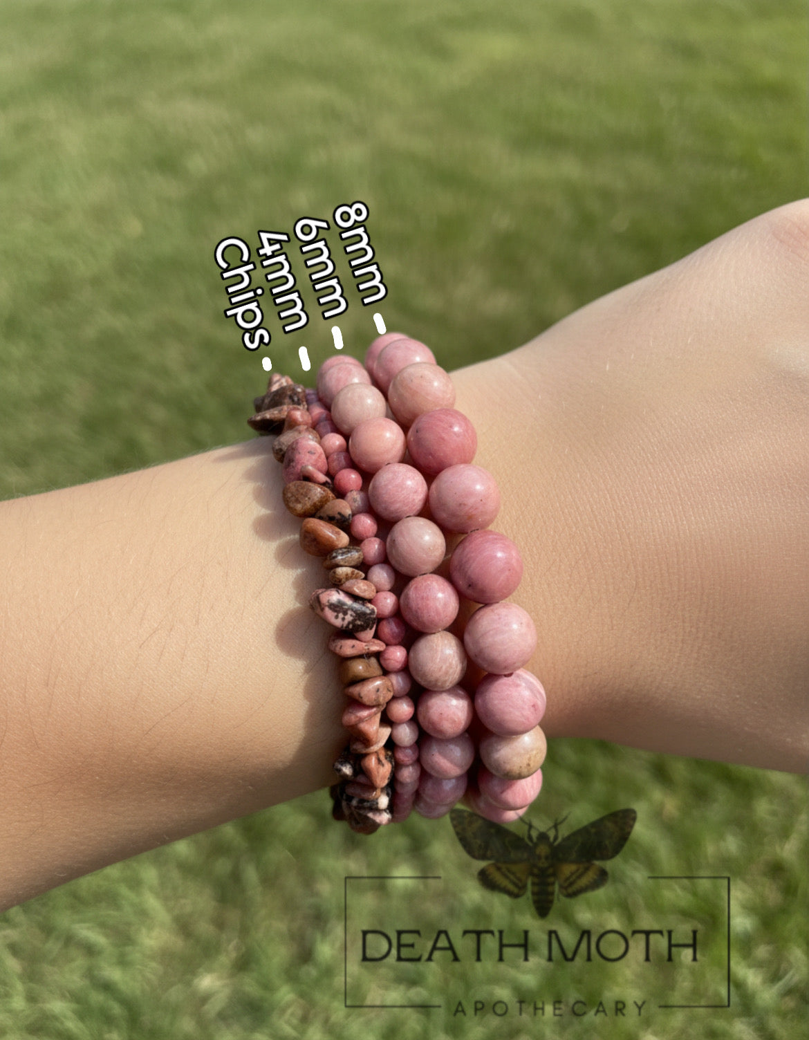 Rhodonite Crystal Bracelet
