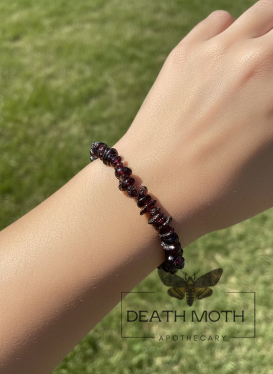 Garnet Crystal Bracelet