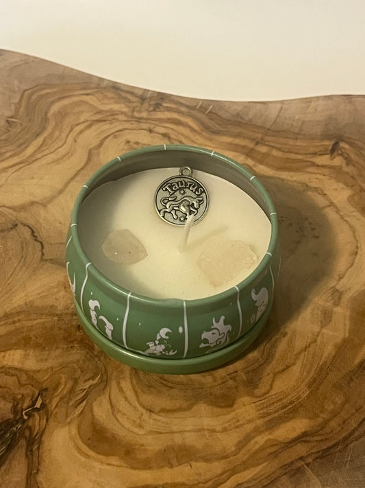 Zodiac Sign Crystal Candles