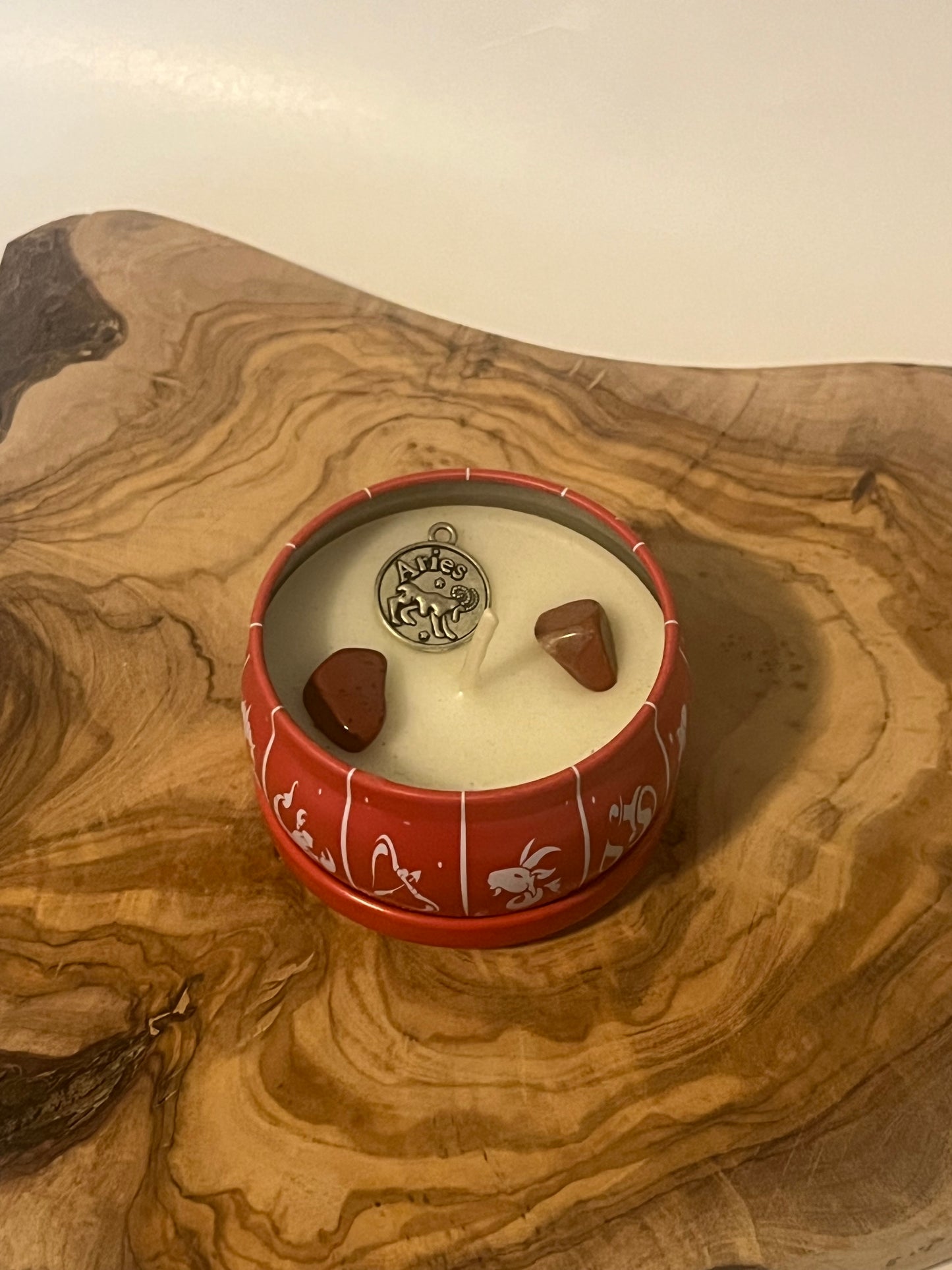 Zodiac Sign Crystal Candles