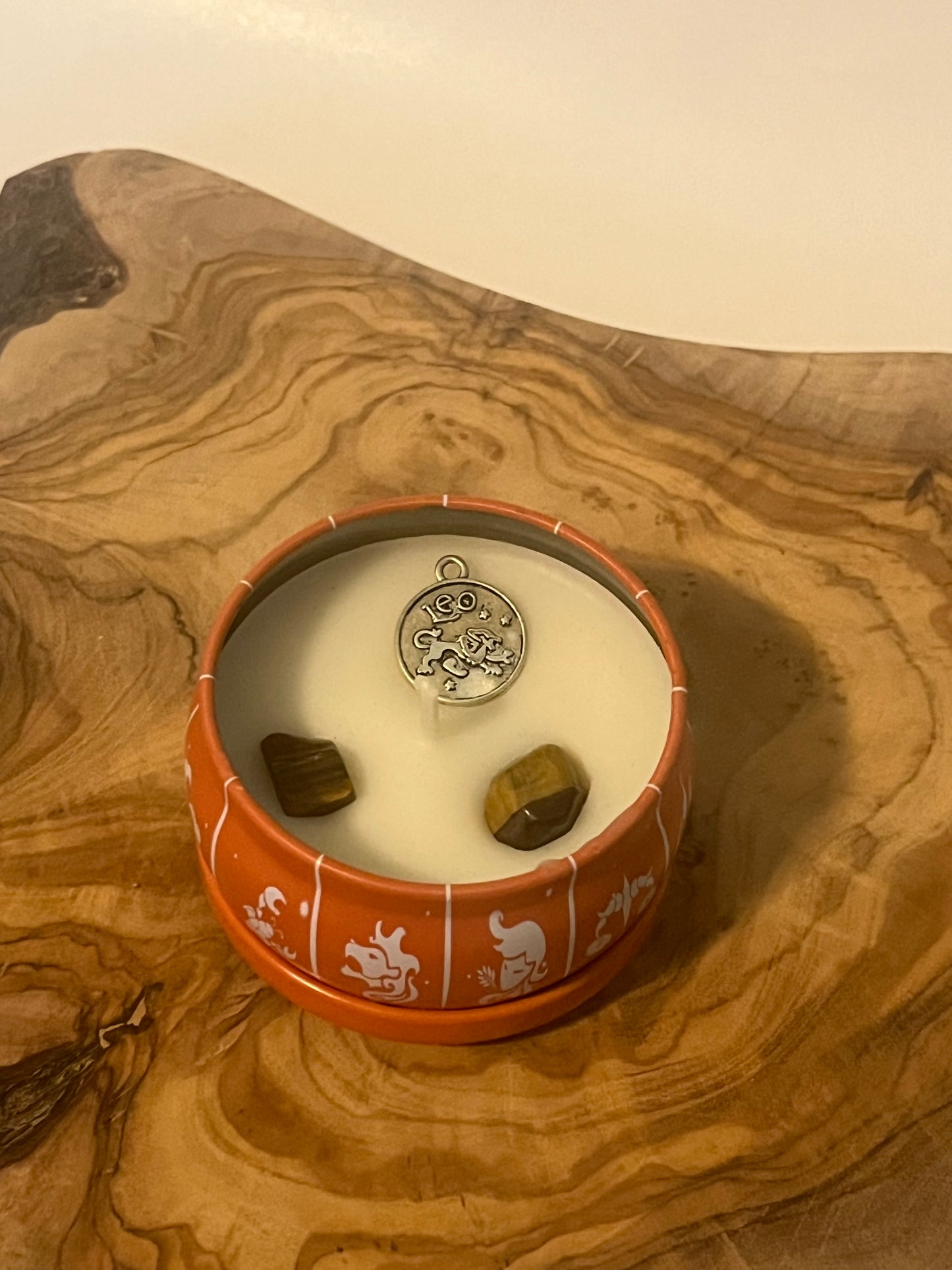 Zodiac Sign Crystal Candles